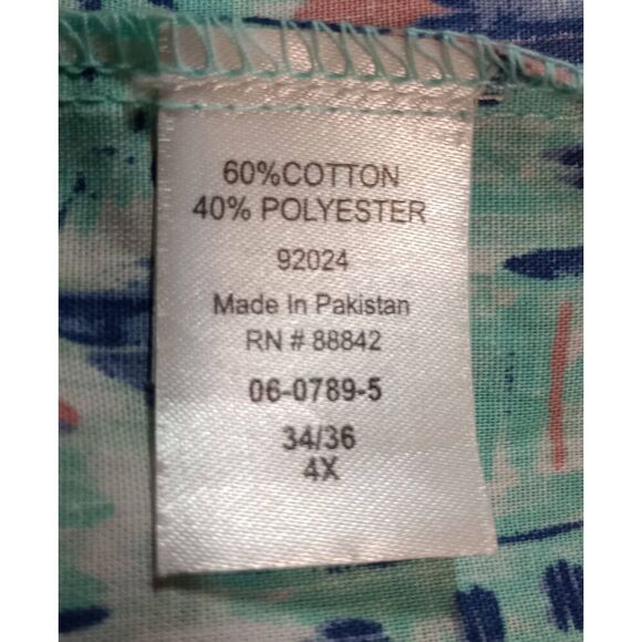 Only Necessities Dress‎ Ladies 4x Aquamarine Sleeveless Beachy - Picture 7 of 8